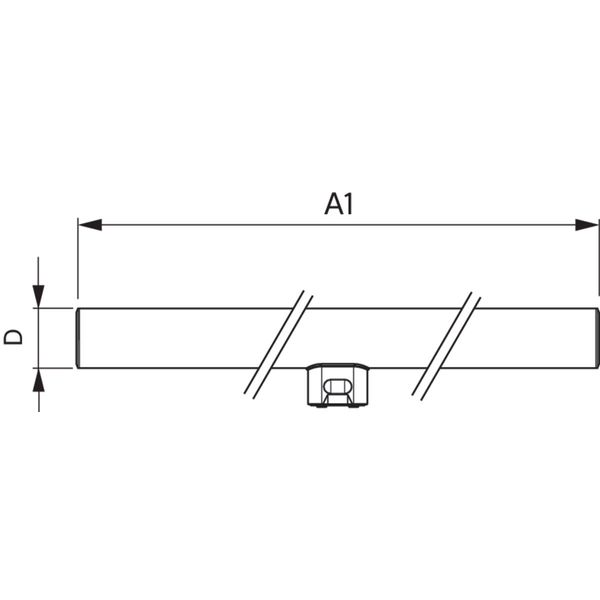 LED 2.2W 300mm S14D WW ND 1CT/4 image 5