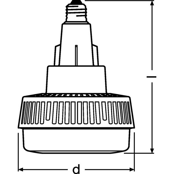 HQI LED HIGHBAY 400 120 ° 140 W/4000 K E40 image 4