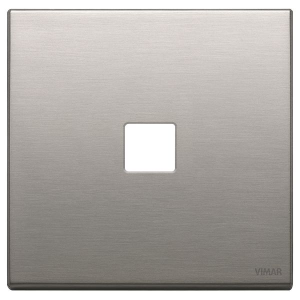 Plate 2Mx1 Flat brushed nickel image 1