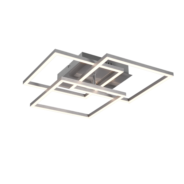 Mobile LED ceiling lamp brushed steel image 1