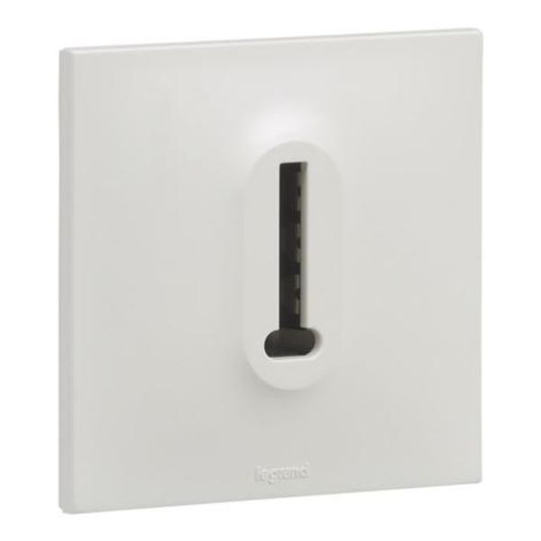 Urbano T-shaped telephone socket in white finish image 1