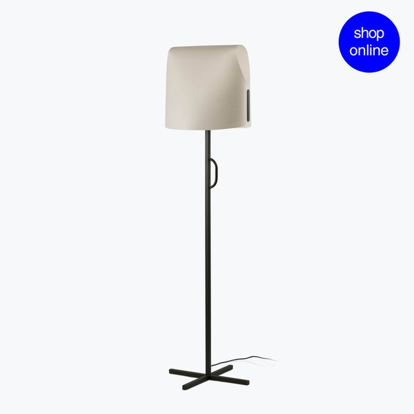 LUANG FLOOR LAMP BLACK-CAMEL 1XE27 image 1