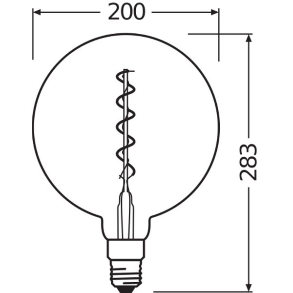 Vintage 1906® LED CLASSIC GLOBE 4W 820 Gold E27 image 5