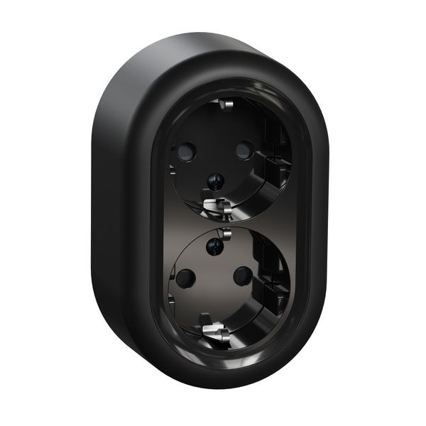 Renova Surf DSO Earth Screwless Socket Black image 2