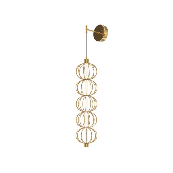 Modern Golden Cage Wall lamp Gold image 1