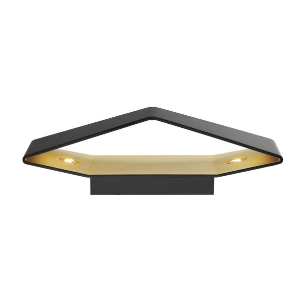 BIG CARISO 2 LED, 22W, 500lm, 827, black/ brass image 5