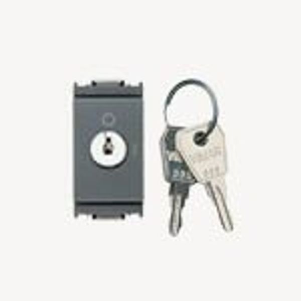 2P 16AX 1-way switch +000-key grey image 1