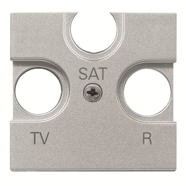 N2252 PL Cover plate SAT Silver - Zenit image 1