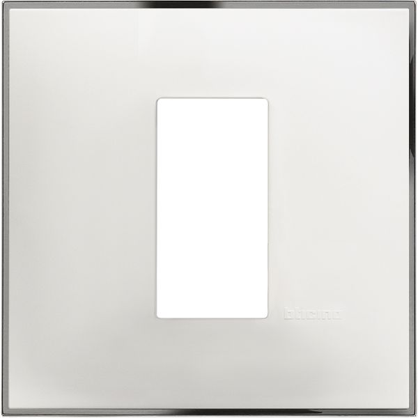 CLASSIA - COVER PLATE 1P WHITE CHROME image 1