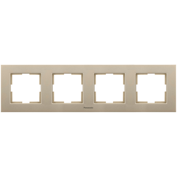 Karre Plus Accessory Bronze Four Gang Frame image 1