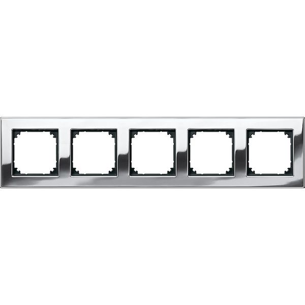 M-PLAN metal frame, 5-fold, chrome image 1