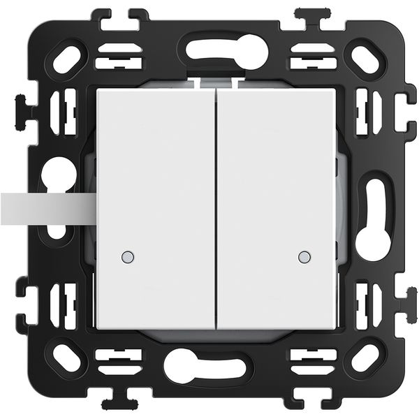 CLASSIA-Wireless light double switch white image 1