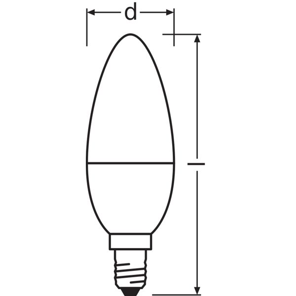 LED CLASSIC B DIM P 4.9W 827 Frosted E14 image 6