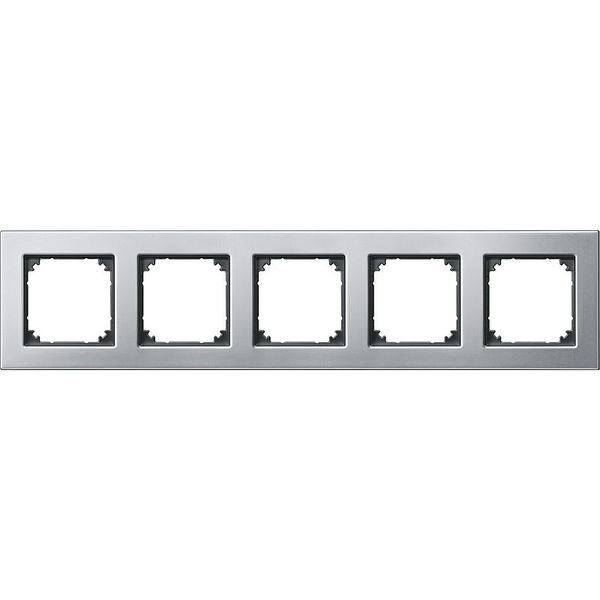 M-PLAN metal frame, 5-fold, platinum silver image 1