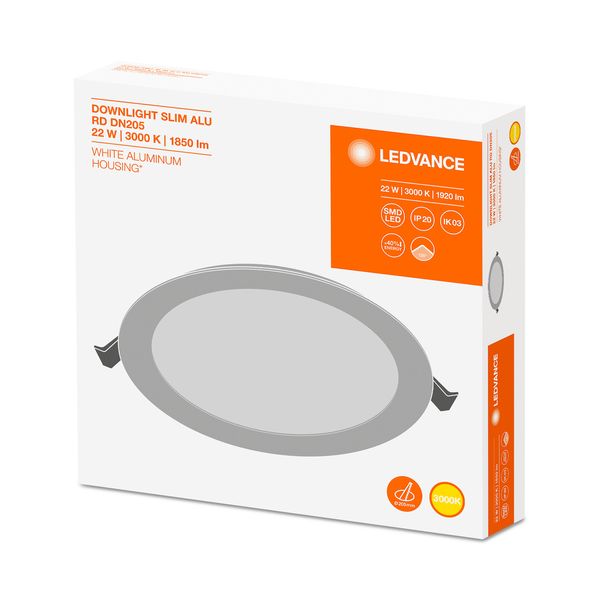 DOWNLIGHT SLIM ROUND 105 6 W 3000 K WT image 16