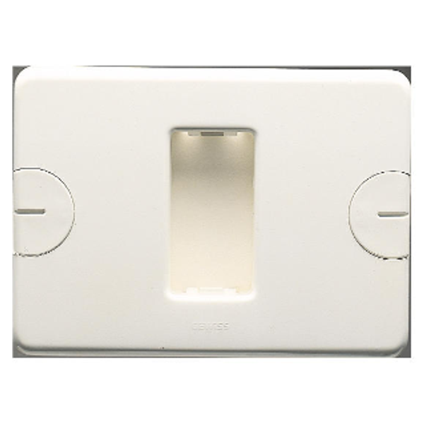 COMPACT PLATE - SELF-SUPPORTING - 1 GANG - CLOUD WHITE - SYSTEM image 1