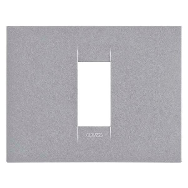 GEO PLATE - IN PAINTED TECHNOPOLYMER - 1 MODULE - TITANIUM - CHORUSMART image 2