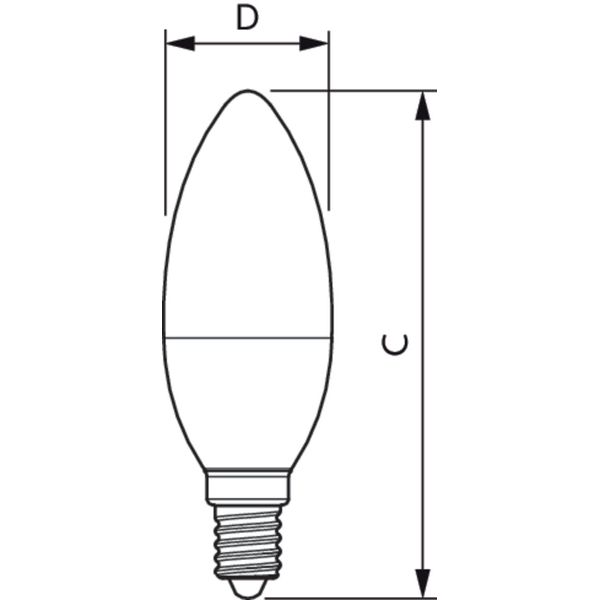 CorePro candle ND 5-40W E14 840 B35 FR image 2