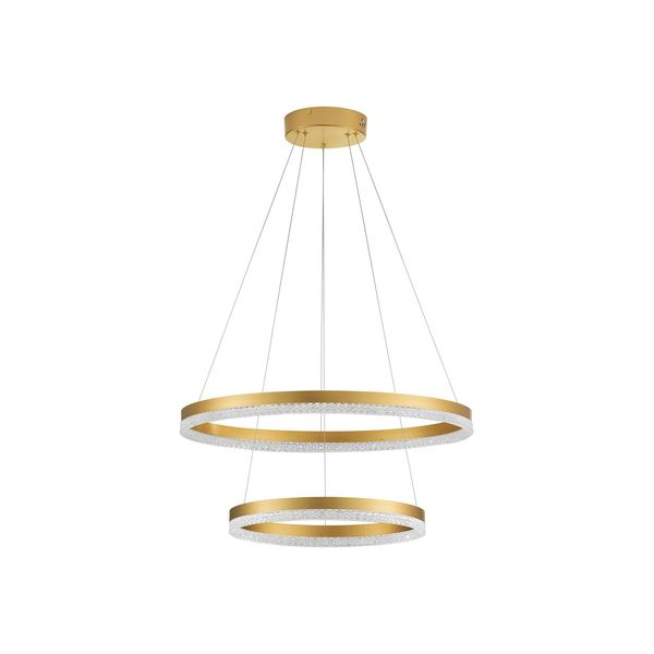 Triac Dimmable Brass Gold Aluminium  LED 52 Watt 220 Volt  5684Lm 3000K IP20   D: 60 H: 150 cm Adjustable Height image 1