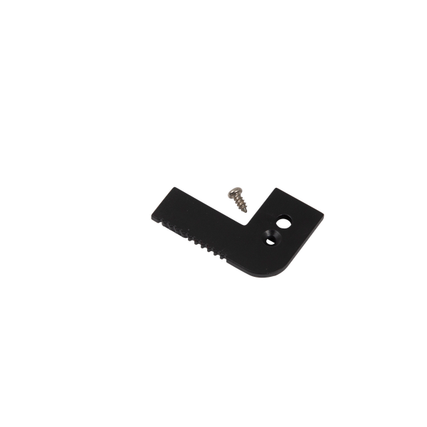 End Cap with hole for Step Edge Profile 10x10mm IP65 Black image 1