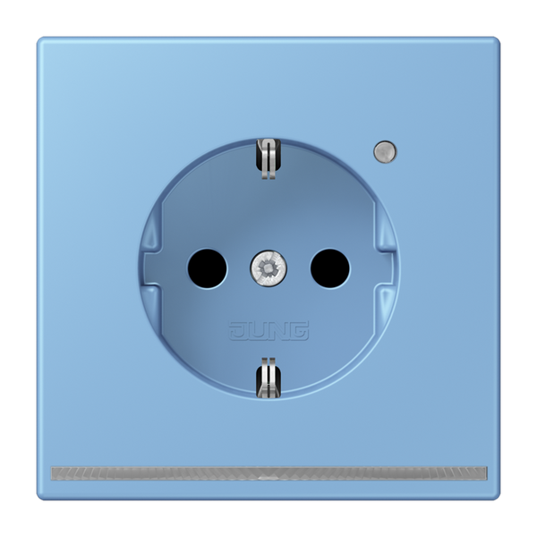 SCHUKO socket with LED pilot light LC432 LC1520-OLNW256 image 1