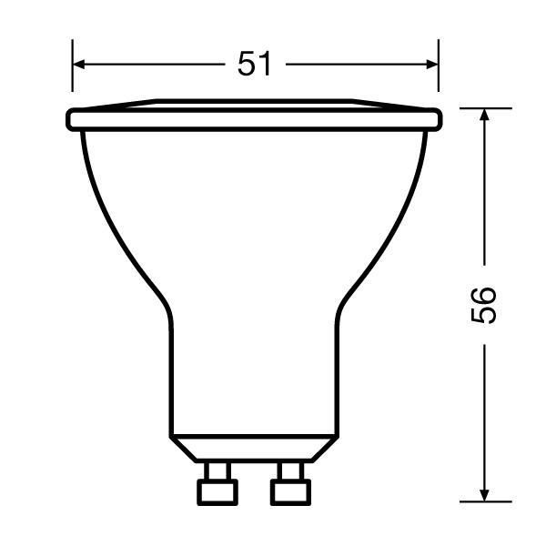 LED VALUE PAR16 50 120 ° 6.9 W/4000 K GU10 image 5