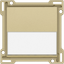 Finishing set with text field for single switch or push button, gold c thumbnail 2