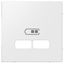 System M central plate USB charger polarwhite thumbnail 1