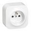 French std socket 2P+E Forix - surface mounting - IP 2X - 16 A - 250 V~ - white thumbnail 1