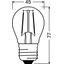 PARATHOM® Retrofit CLASSIC P DIM 40 4.8 W/2700 K E27 thumbnail 3