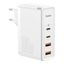 Wall Quick Charger GaN2 Pro 100W 2xUSB + 2xUSB-C QC4+ PD3.0 with USB-C Cable, White thumbnail 3