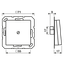 Cable outlet w.centre plate and insert A590AMO thumbnail 10