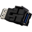 USB 3.0 Connector jack, Merten, Keystone, black thumbnail 4