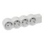 MOES STD SCH 4X2P+E WITHOUT CABLE WHITE/GREY thumbnail 2