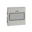 Rocker with labelling field and indicator window, polar white, glossy, System M thumbnail 3