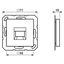 Centre plate for MJ f. 1 socket A1569-1WE thumbnail 3