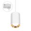 CHLOE GU10 MINI SURFACE MOUNTED GU10 250V IP20 70x100mmWHITE, INNER GOLD round TRACK thumbnail 8