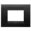 GEO PLATE - IN PAINTED TECHNOPOLYMER - 3 MODULES - SATIN BLACK - CHORUSMART thumbnail 2