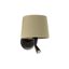 SAMBA BLACK READER WALL LAMP RIBBONED LAMPSHADE E2 thumbnail 1