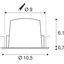 NUMINOS M DL 17,5W 1600lm 3000K 55ø 500mA LED white thumbnail 2