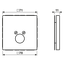 Centre plate for 1 loudsp. or BNC socket AL2962-1 thumbnail 2