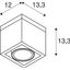 ESKINA FRAME CL single, Ceiling-mounted light anthracite 15W 1100/1200lm 3000/4000K CRI80 95° thumbnail 2