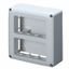 SELF-SUPPORTING DEVICE BOX  FOR SYSTEM DEVICE - SKIRT AND FRAMNE TRUNKING - 8 GANG - SYSTEM RANGE - WHITE RAL 9010 thumbnail 2