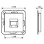 Centre plate for MJ f. 1 socket A1569-1WEWWM thumbnail 3