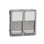 RJ45 DOUBLE W/O CONNECTOR OUTLET 2MOD thumbnail 3