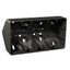 Exxact surface mounted box 2-gang corner box anthracite thumbnail 3