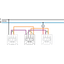 Base for an intermediate switch, 10 AX/250 Vac, plug-in terminals, scr thumbnail 1