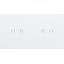 Twofold faceplate, horizontal 71 mm centre distance, for double switch thumbnail 1