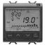 TIMED THERMOSTAT DAILY/WEEKLY PROGRAMMING - 230V ac 50/60Hz - 2 MODULES - SATIN BLACK - CHORUSMART thumbnail 2