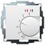 UP room controller, RAL9016 matt 55x55, 5-30C, AC 230V, 16 A relay output 1 NO contact, PWM / 2 point control, switch, TA, LED displays thumbnail 2